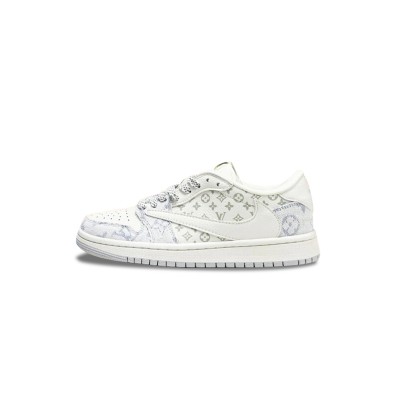 NIKE TRAVIS SCOTT X FRAGMENT DESIGN X AIR JORDAN 1 LOW OG SP OFF WHITE BLUE GREY SJ2068-007